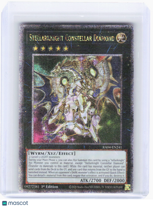2023 YuGiOh!—Stellarknight Constellar Diamond #RA04EN241 (RA04)—QCSR Foil 1st Ed