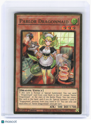 2020 YuGiOh!—Parlor Dragonmaid #MAGO-EN023 Maximum Gold—PGR Foil 1st Edition