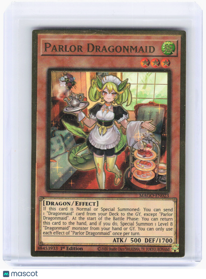 2020 YuGiOh!—Parlor Dragonmaid #MAGO-EN023 Maximum Gold—PGR Foil 1st Edition