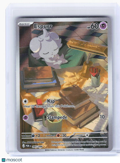 2026 Pokemon—Espurr #95 Perfect Order—Illustration Rare Holo