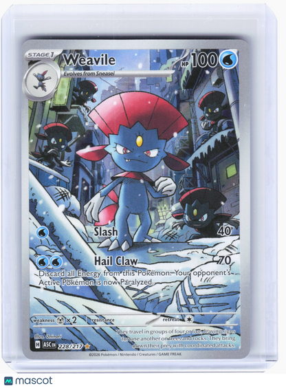 2026 Pokemon—Weavile #228 Ascended Heroes—Illustration Rare Holo