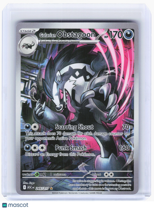 2026 Pokemon—Galarian Obstagoon #245 Ascended Heroes—Illustration Rare Holo