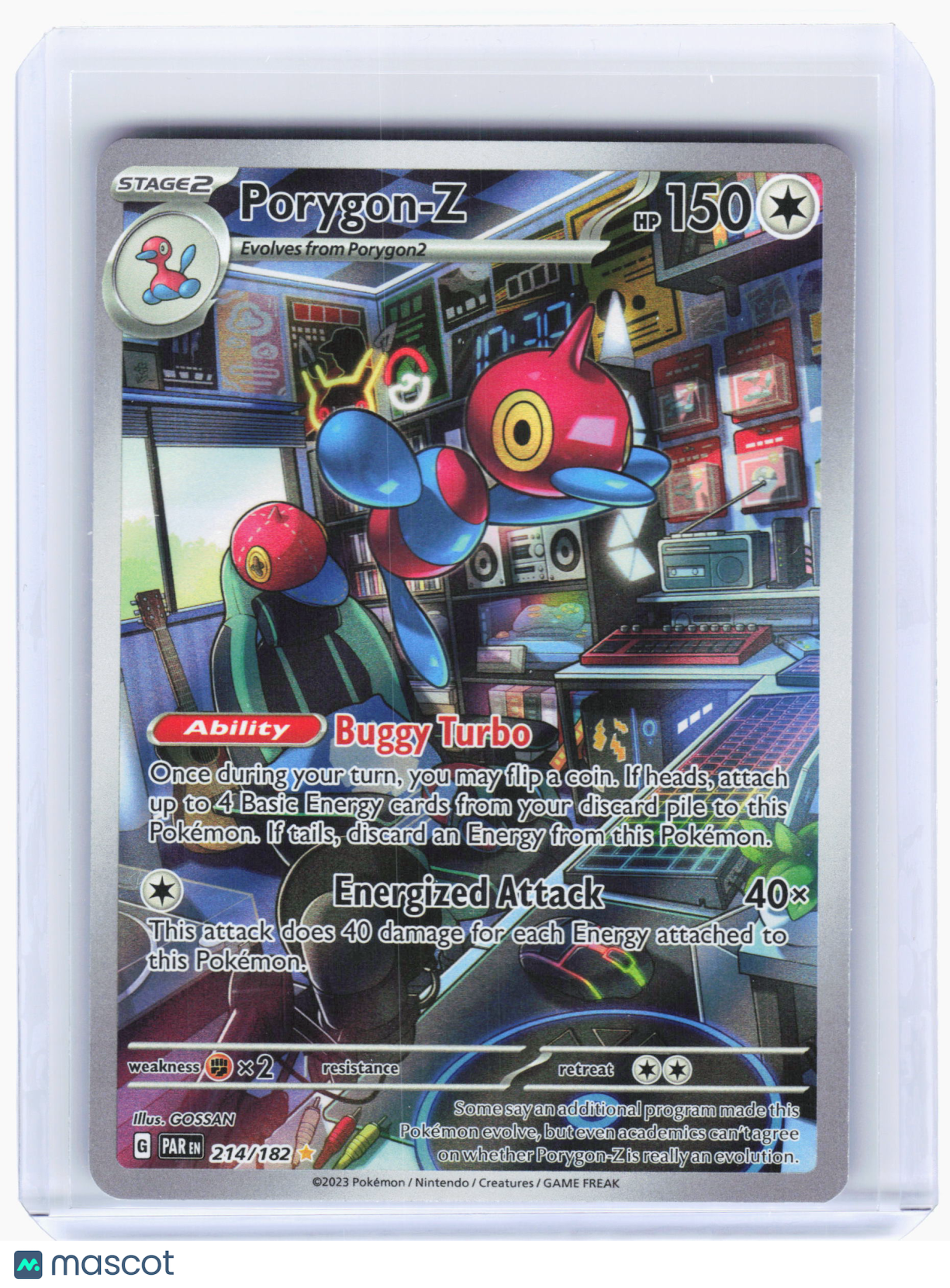 2023 Pokemon—Porygon-Z #214 Paradox Rift—Illustration Rare Holo