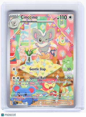 2024 Pokemon—Cinccino #183 Temporal Forces—Illustration Rare Holo