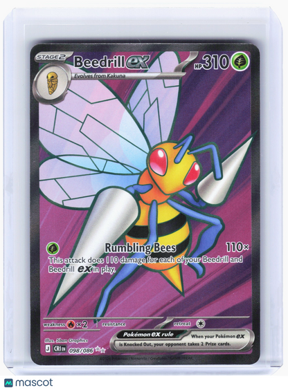 2025 Pokemon—Beedrill ex #98 Chaos Rising—Ultra Rare Holo