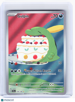 2024 Pokemon—Gulpin #154 Stellar Crown—Illustration Rare Holo