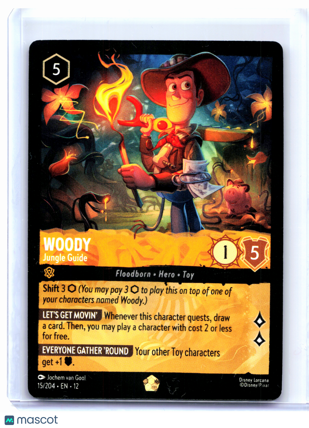 2026 Disney Lorcana—Woody - Jungle Guide #15/204 Wilds Unknown—Legendary Nonfoil