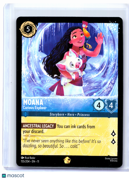 2026 Disney Lorcana—Moana - Curious Explorer #155 Winterspell—Legendary Nonfoil