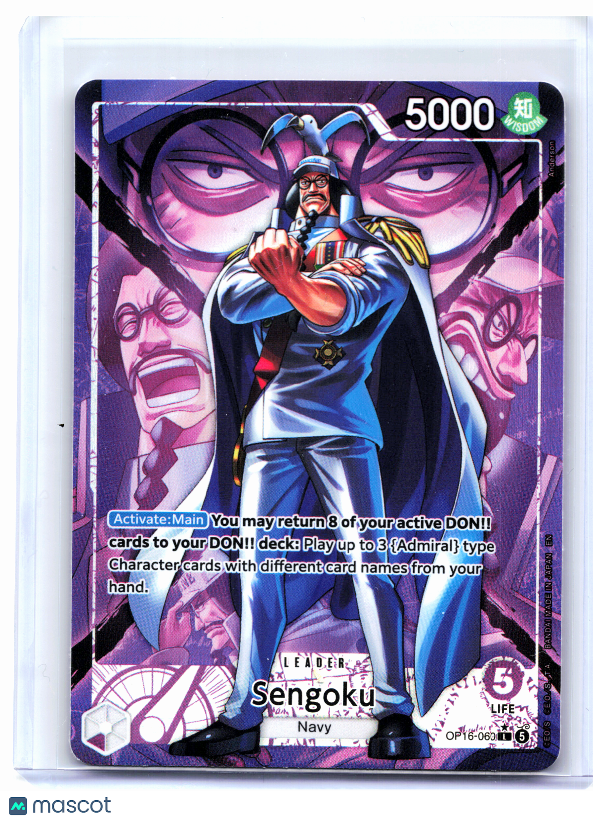 2026 One Piece—Sengoku (Alternate Art) #OP16-060 The Time of Battle—Leader Foil