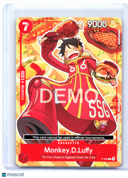 2025 One Piece—Monkey.D.Luffy (Bandai Fest 24-25) #P-080—Promo Foil (Demo Card)