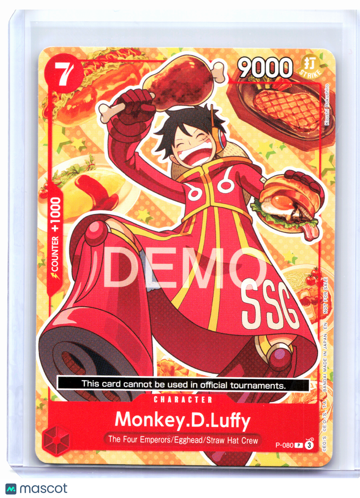 2026 One Piece—Monkey.D.Luffy #P-080 One Piece Demo Deck Cards—Promo Nonfoil