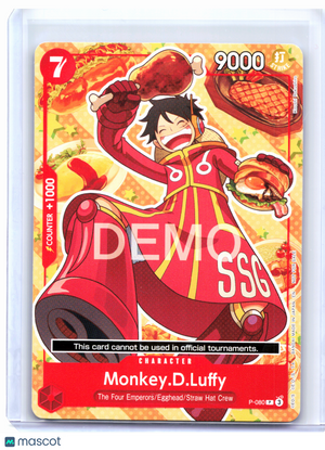 2026 One Piece—Monkey.D.Luffy #P-080 One Piece Demo Deck Cards—Promo Nonfoil