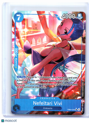 2026 One Piece—Nefeltari Vivi (Alt Art) #EB04-025 The Azure Sea's Seven—SR Foil
