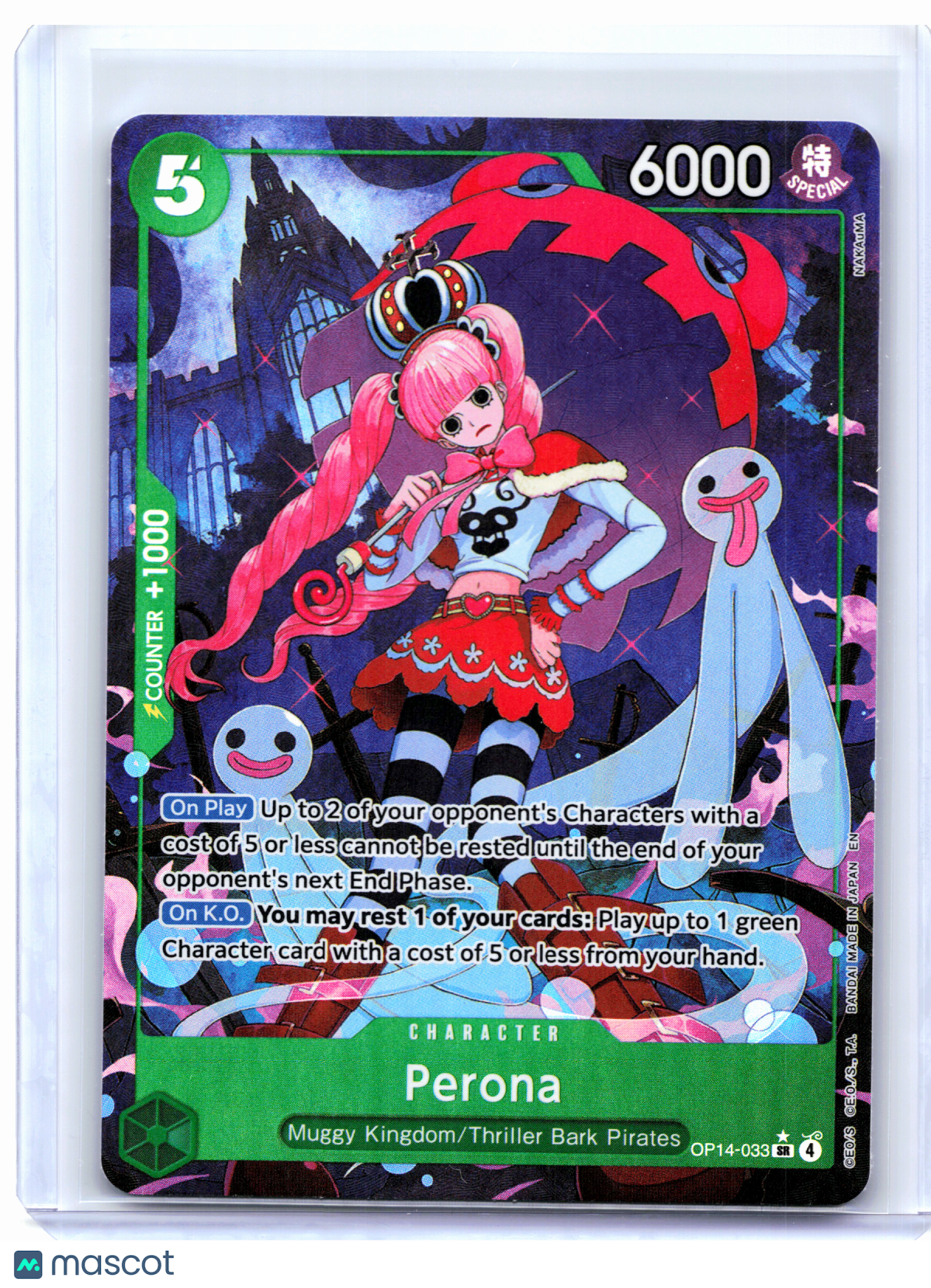 2026 One Piece—Perona (Alt Art) #OP14-033 The Azure Sea's Seven—Super Rare Foil