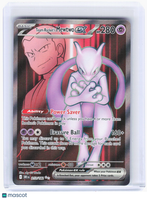 2025 Pokemon—Team Rocket's Mewtwo ex #213/182 Destined Rivals—Ultra Rare Foil