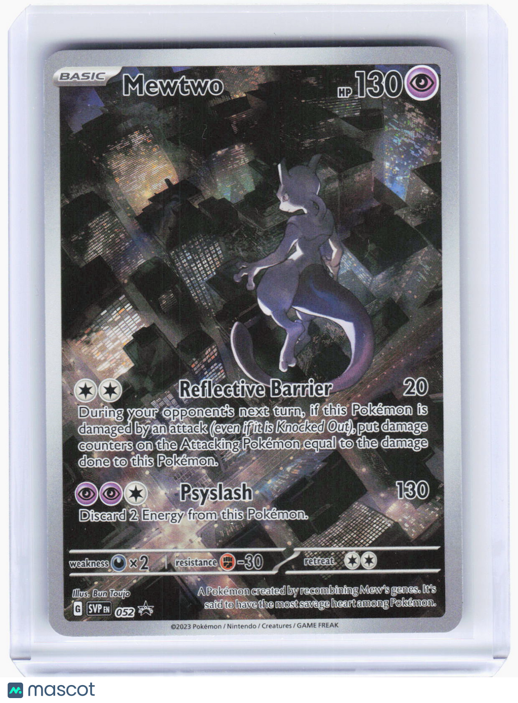 2023 Pokemon—Mewtwo #SVP EN 052 Scarlet & Violet Promo Cards—BSP Foil (LP)