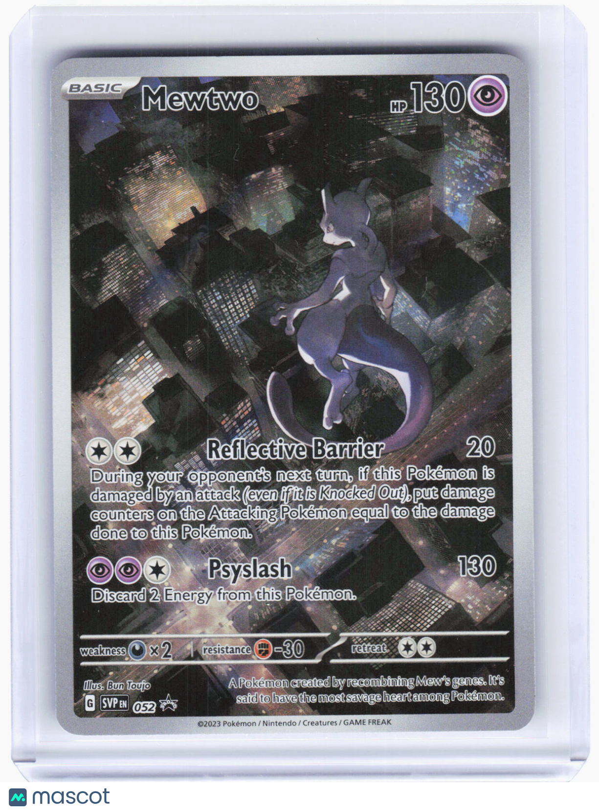 2023 Pokemon—Mewtwo #SVP EN 052 Scarlet & Violet Promo Cards—BSP Foil (LP)
