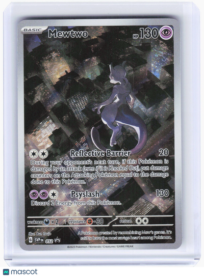 2023 Pokemon—Mewtwo #SVP EN 052 Scarlet & Violet Promo Cards—BSP Foil (LP)