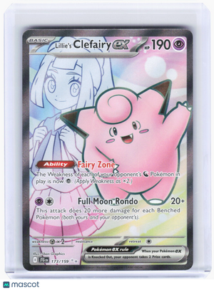 2025 Pokemon—Lillie's Clefairy ex #173/159 Journey Together—Ultra Rare Foil