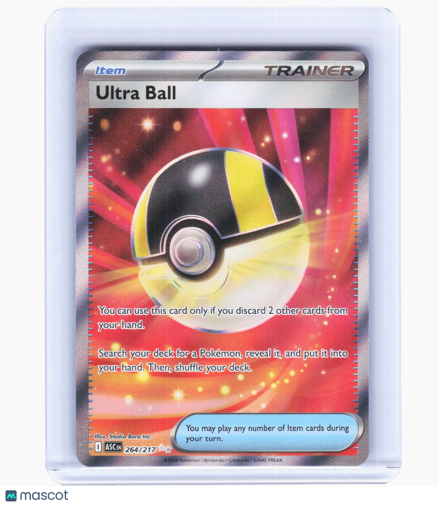 2026 Pokemon—Ultra Ball #264/217 Ascended Heroes—Ultra Rare Foil