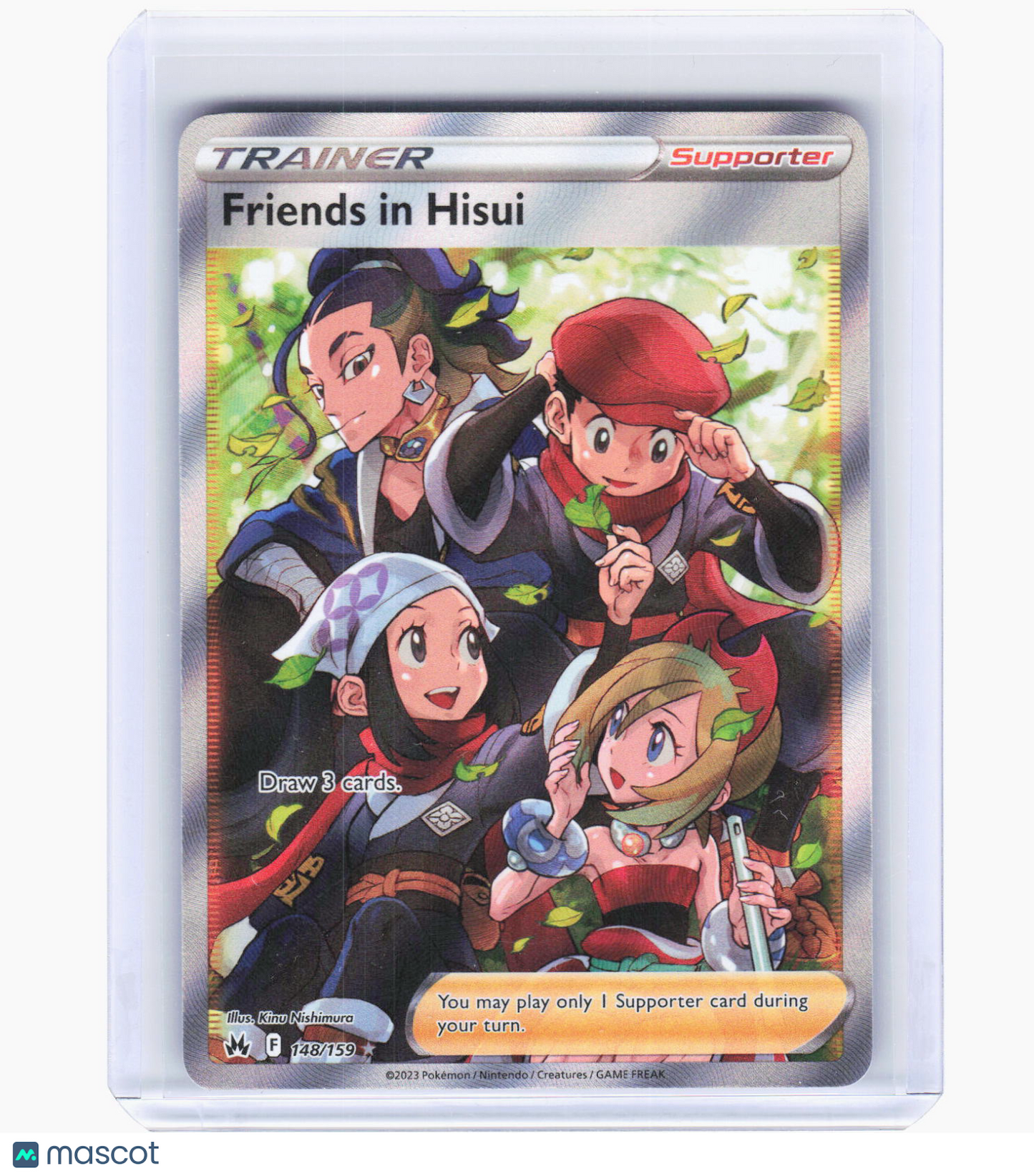 2023 Pokemon—Friends in Hisui (Full Art) #148/159 Crown Zenith—Ultra Rare Foil