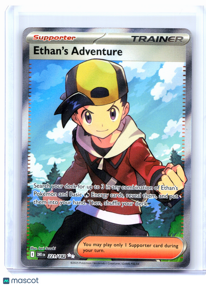 2025 Pokemon—Ethan's Adventure #221/182 Destined Rivals—Ultra Rare Holo