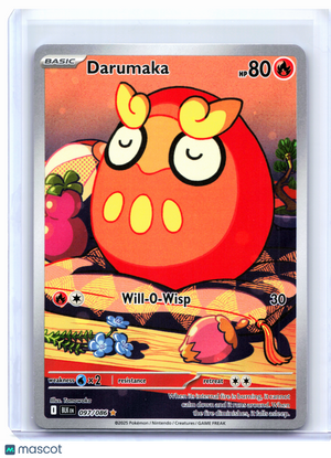 2025 Pokemon—Darumaka #097/086 Black Bolt—Illustration Rare Holo