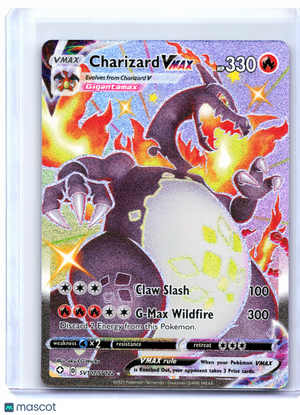 2021 Pokemon—Charizard VMAX #SV107 Shining Fates: Shiny Vault—Shiny Holo Rare