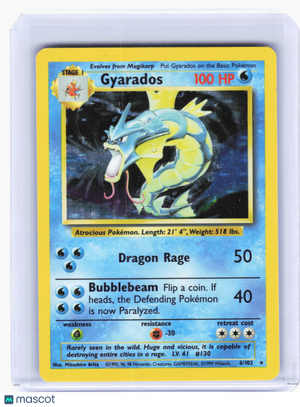 1999 Pokemon—Gyarados #6/102 Base Set—Holo Rare Holo [Lightly Played]