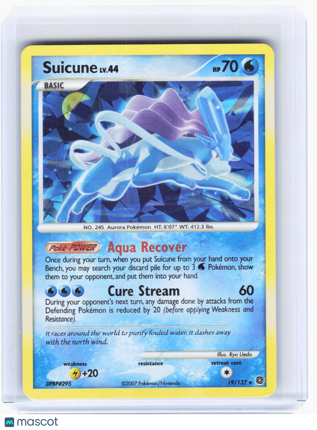 2007 Pokemon—Suicune #19/132 Miscellaneous Cards & Products—Promo Holo [LP]