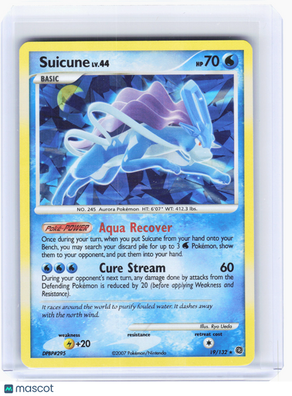 2007 Pokemon—Suicune #19/132 Miscellaneous Cards & Products—Promo Holo [LP]