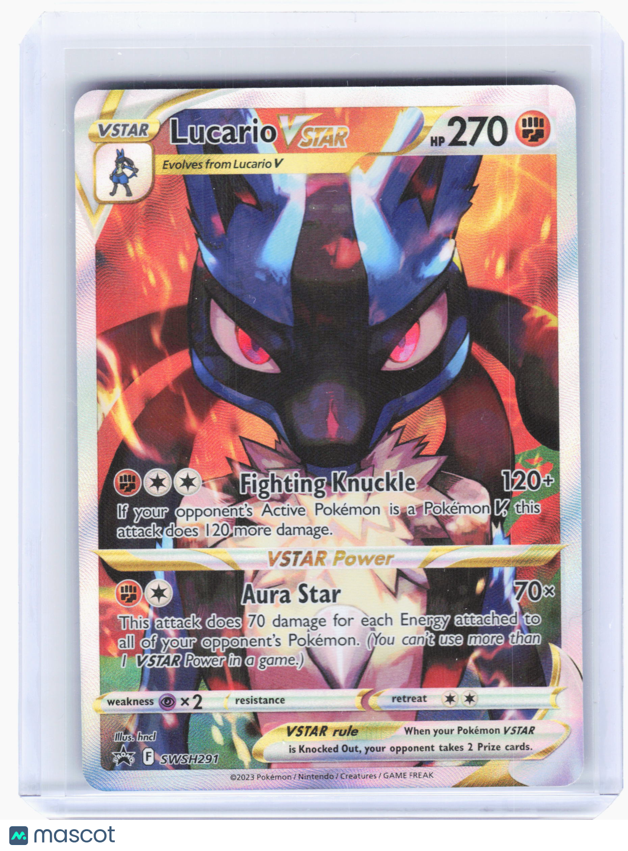 2023 Pokemon—Lucario VSTAR #SWSH291 Sword & Shield Promo—Black Star Promo [HP]