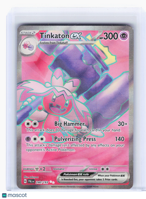 2023 Pokemon—Tinkaton ex #240/193 Paldea Evolved—Ultra Rare Holo[Heavily Played]