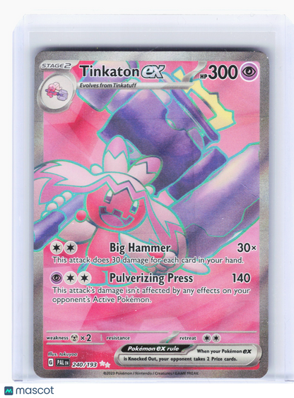 2023 Pokemon—Tinkaton ex #240/193 Paldea Evolved—Ultra Rare Holo[Heavily Played]
