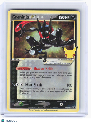 2021 Greninja Star SWSH144 Sword & Shield Promo Cards—Black Star Promo Holo[DMG]