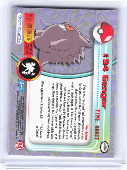 2000 Pokemon—Gengar #94 Topps Chrome— Non-Holo