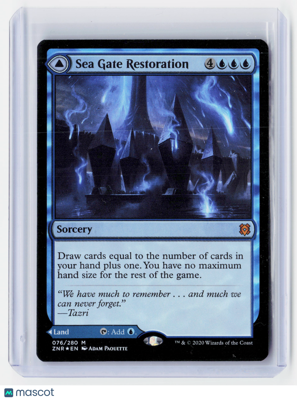 2020 Magic: TG—Sea Gate Restoration #076/280 Zendikar Rising (ZNR)—Mythic Foil