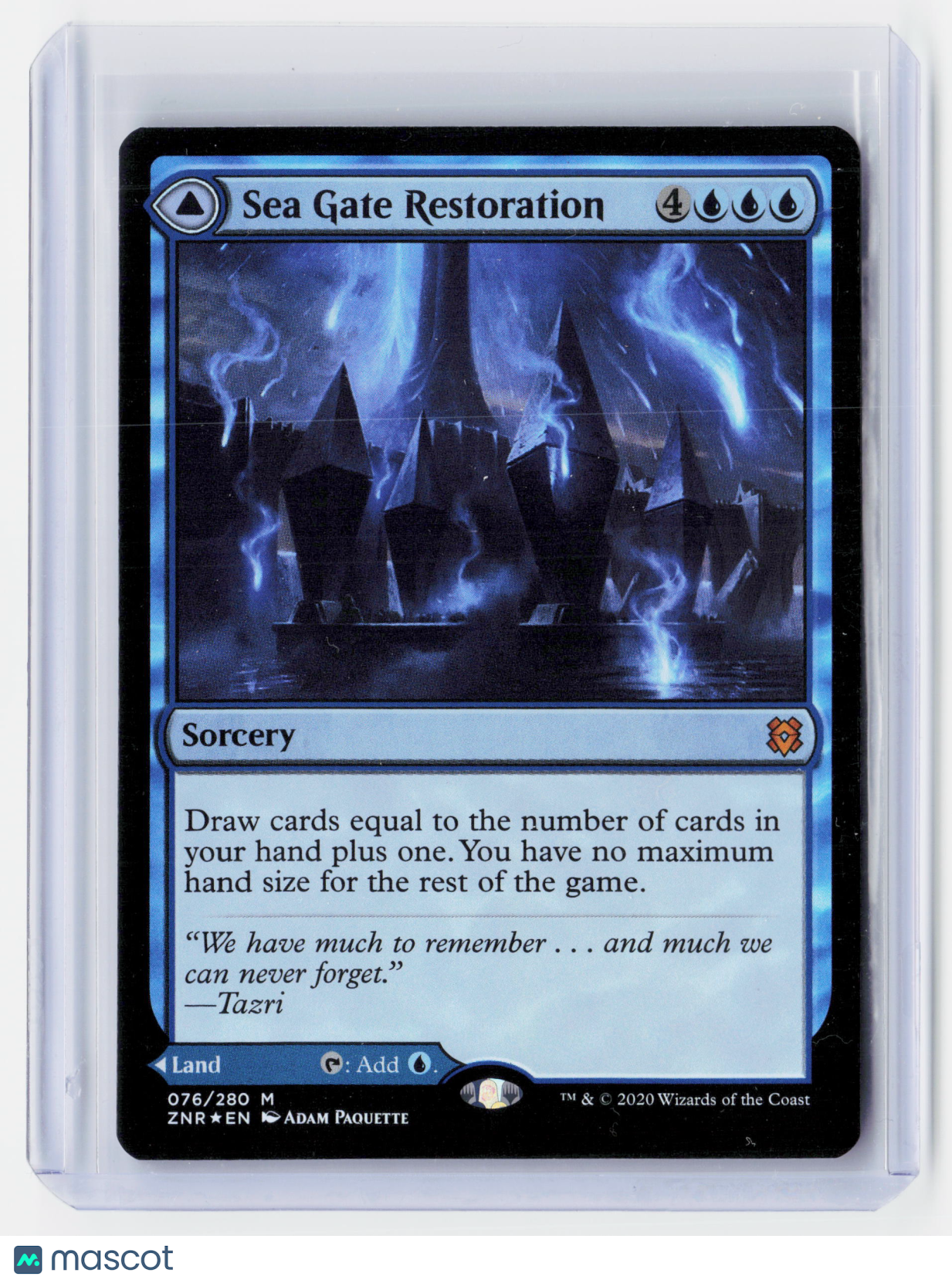 2020 Magic: TG—Sea Gate Restoration #076/280 Zendikar Rising (ZNR)—Mythic Foil
