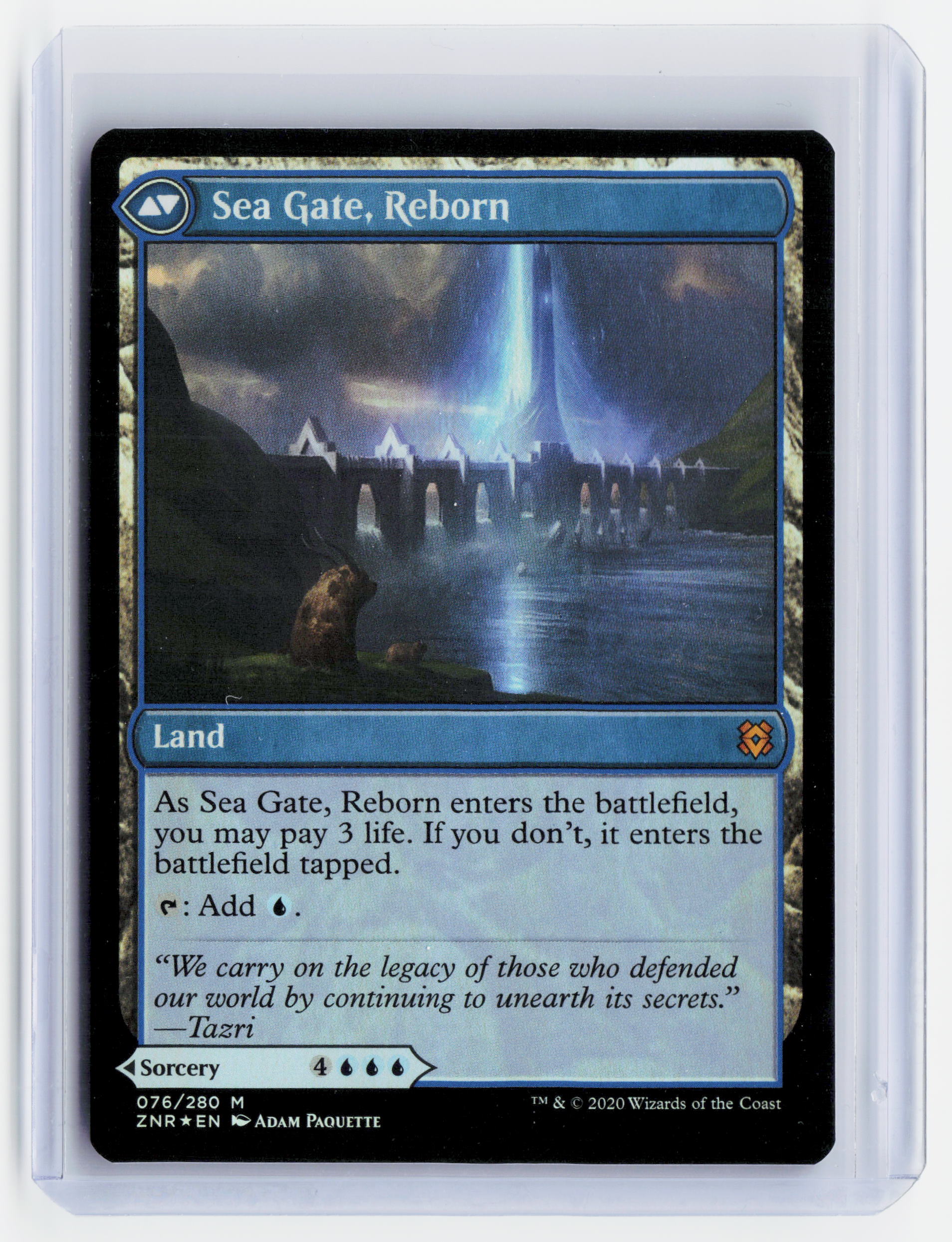 2020 Magic: TG—Sea Gate Restoration #076/280 Zendikar Rising (ZNR)—Mythic Foil