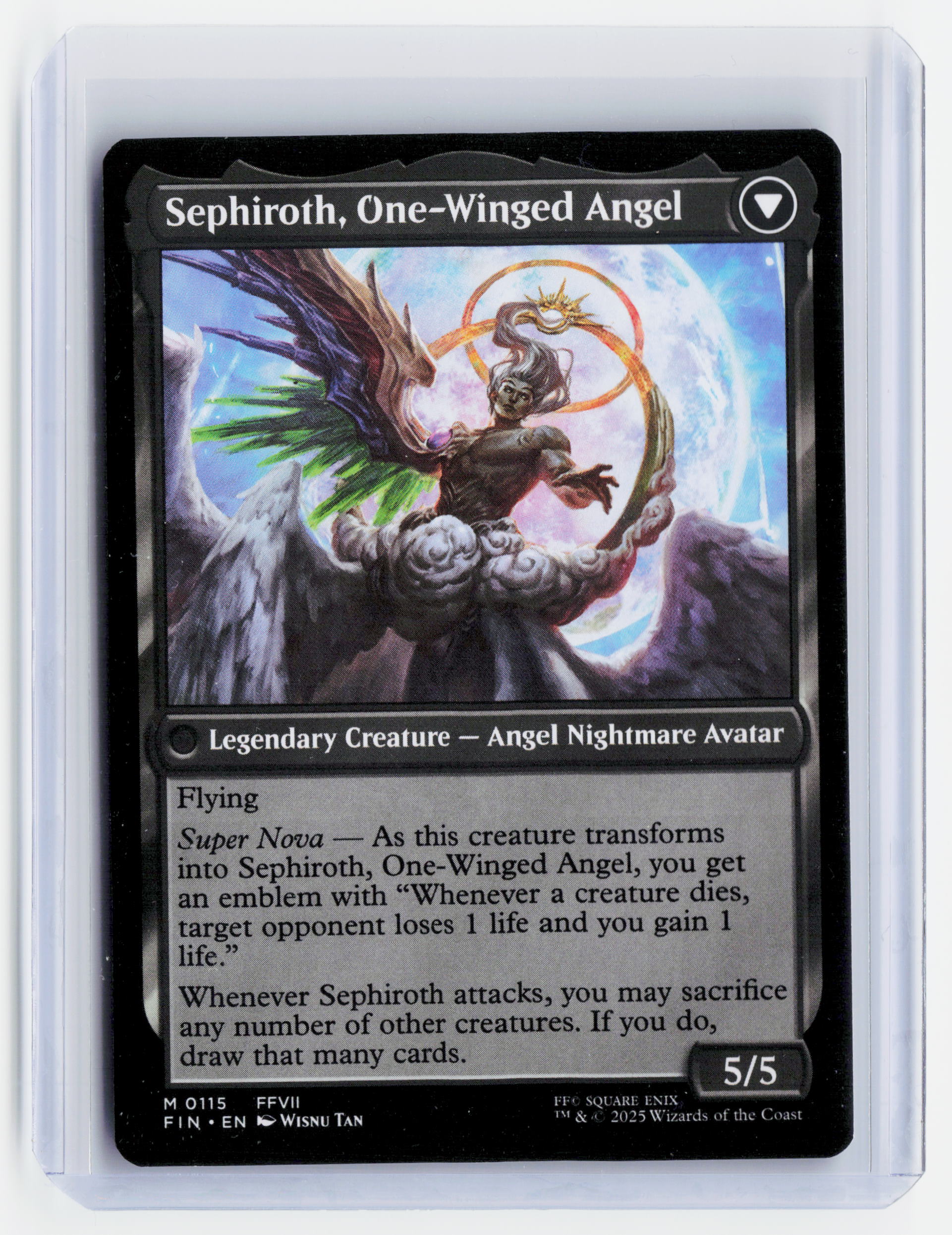 2025 Magic: TG—Sephiroth, Fabled SOLDIER #115 FINAL FANTASY (FIN)—Mythic Nonfoil