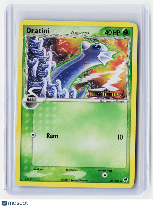 Pokemon—Dratini #46/101 2009 EX Dragon Frontiers—Reverse Holo Delta Species