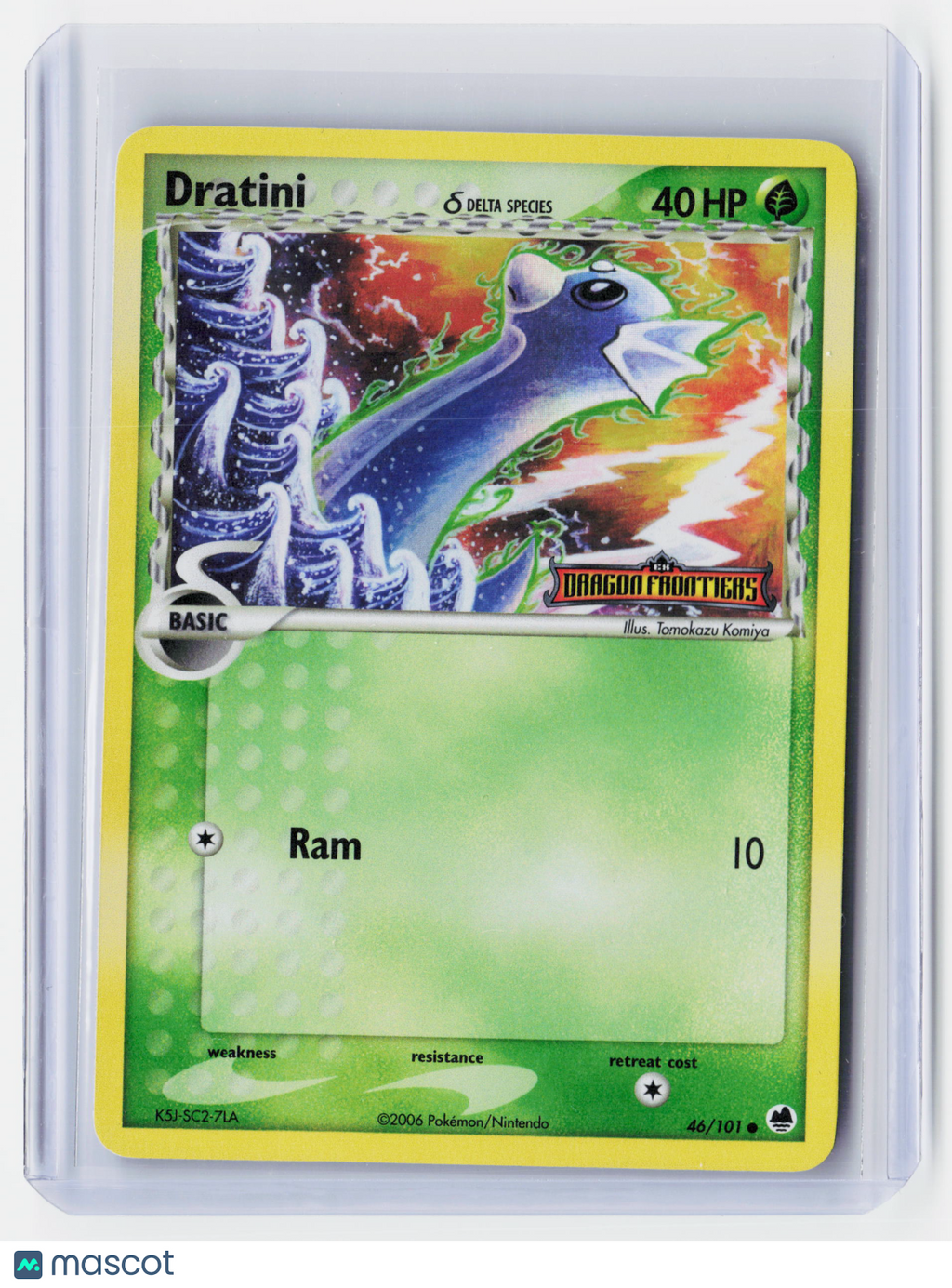 2006 Pokemon—Dratini (Delta Species) #46/101 EX Dragon Frontiers—Reverse Holo