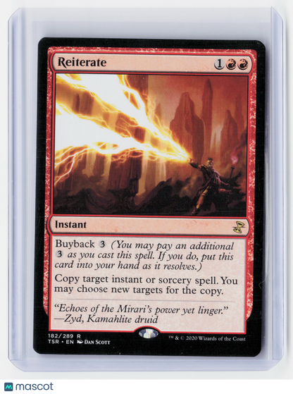 2020 Magic: The Gathering—Reiterate #182/289 Time Spiral Remastered—