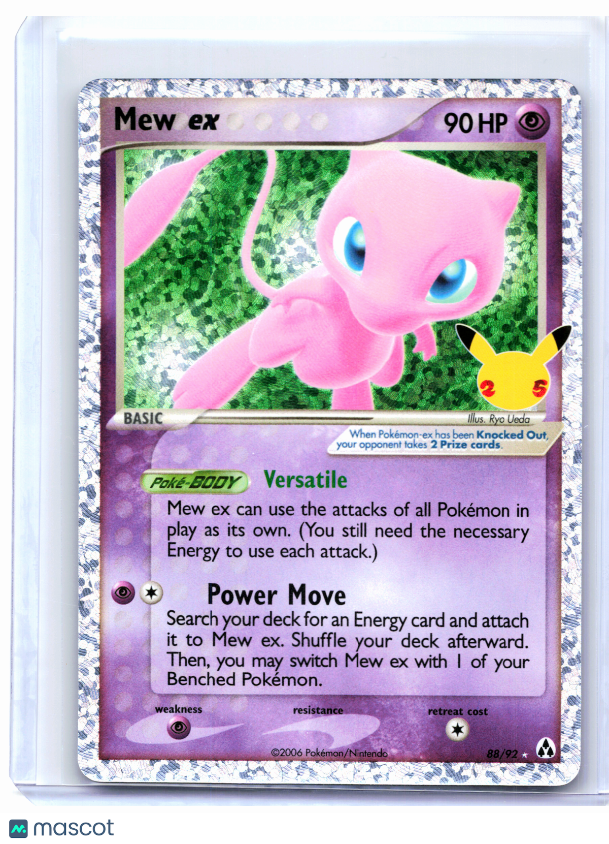 2021 Mew ex #88/92 Celebrations: Classic Collection—Classic Collection Holo