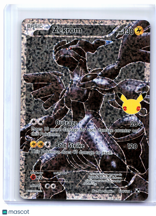 2021 Pokemon—Zekrom #114/114 Celebrations: Classic Collection—CC Holo
