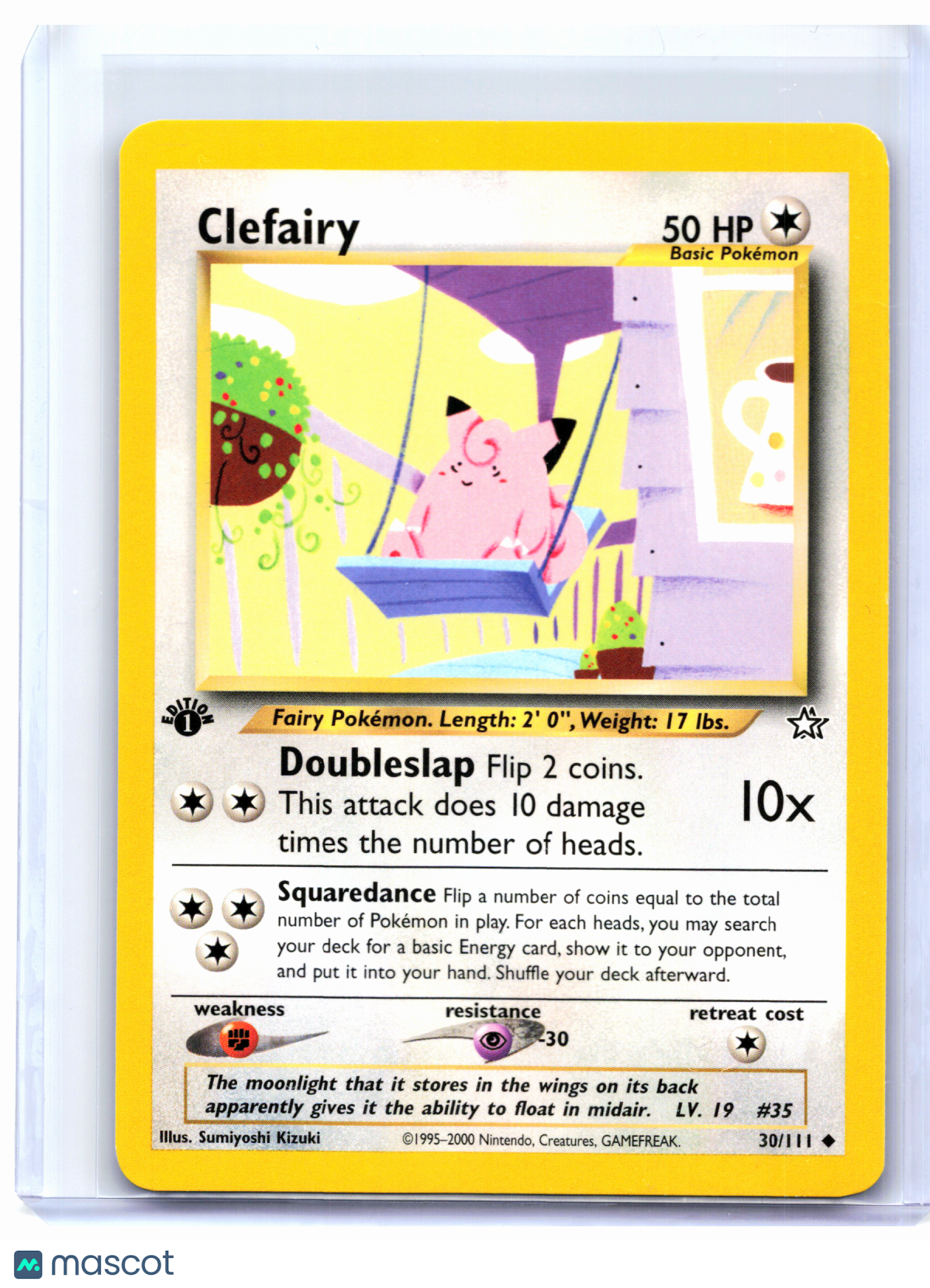 2000 Pokemon—Clefairy #30/111 Neo Genesis—Uncommon Nonholo (1st Edition)