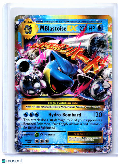 2016 Pokemon—M Blastoise EX #22/108 Evolutions—Ultra Rare Holo [Lightly Played]