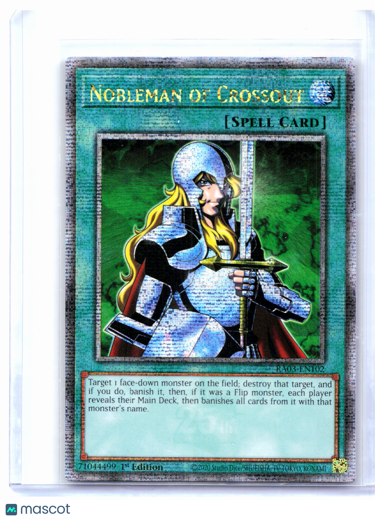 2024 YuGiOh!—Nobleman of Crossout #RA03-EN102—QCR (1st Edition)