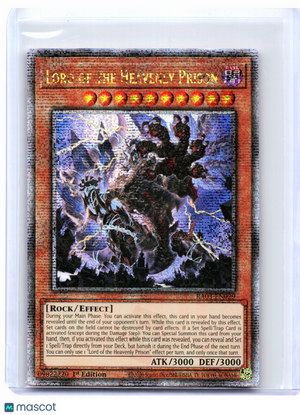 2024 YuGiOh!—Lord of the Heavenly Prison #RA03-EN029—QCR (1st Edition)