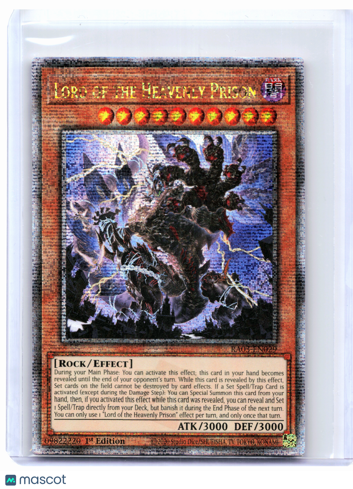 2024 YuGiOh!—Lord of the Heavenly Prison #RA03-EN029—QCR (1st Edition)